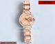 Copy Ballon Bleu De Cartier Women's Watch Rose Gold Dial Rose Gold band Diamonds Bezel 33mm (2)_th.jpg